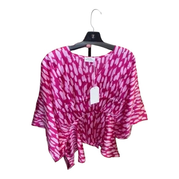 Emily Wonder Tops - Emily Wonder Pink Patterned Women's Top